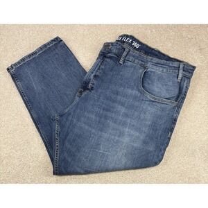 Foundry Advance Flex 360 Stretch Straight Leg Jeans Men's 54x29 Blue Distressed